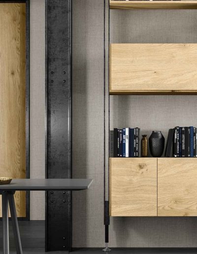 Ambiente con puerta ecológica Roble Oak D72